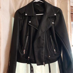 Zara Basic Leather Jacket